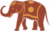 +animal+mammal+Elephantidae+circus+elephan+color+ clipart