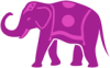 +animal+mammal+Elephantidae+circus+elephan+purple+ clipart
