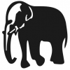 +animal+mammal+Elephantidae+elephant+6+ clipart