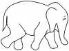 +animal+mammal+Elephantidae+elephant+outline+ clipart