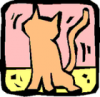 +feline+animal+cartoon+cat+icon+ clipart
