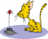 +feline+animal+cartoon+hypnotized+cat+ clipart