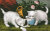 +feline+animal+cartoon+kittens+finding+milk+ clipart