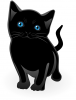 +feline+animal+kitten+black+cute+ clipart