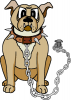 +animal+canine+canid+dog+cartoon+glad+he+is+chained+ clipart