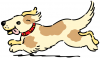+animal+canine+canid+happy+running+dog+ clipart