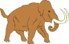 +animal+extinct+mammoth+ clipart