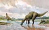 +extinct+dinosaur+jurassic+Hadrosaur+ clipart