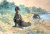 +extinct+dinosaur+jurassic+Hadrosaurus+2+ clipart