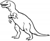 +extinct+dinosaur+jurassic+Tyrannosaur+BW+ clipart