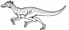 +extinct+dinosaur+jurassic+Velocirapator+ clipart