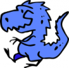 +extinct+dinosaur+jurassic+dinosaur+clipart+blue+ clipart