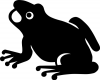 +animal+amphibians+carnivorous+anura+frog+silhouette+ clipart