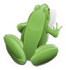 +animal+amphibians+carnivorous+anura+green+sitting+frog+ clipart