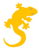 +animal+lizard+icon+yellow+ clipart