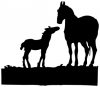 +animal+ungulate+mammal+Equidae+mare+and+foal+ clipart