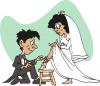 +marry+marriage+wedlock+matrimony+wedding+slide+up+garder+ clipart