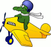 +toy+play+gator+plane+1+ clipart
