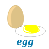 +food+nourishment+egg+label+ clipart