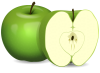 +fruit+food+produce+green+apples+ clipart