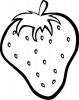 +fruit+food+produce+strawberry+outline+ clipart