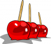 +sweet+dessert+snack+treat+candy+apples+ clipart
