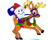 +reindeer+holiday+animal+ clipart
