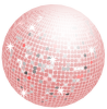 +pink+sphere+disco+dance+ball+ clipart