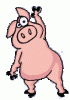 +pig+farm+animal+animation+wave+ clipart