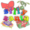 +silly+santa+presents+gifts+ clipart