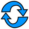 +arrow+redo+do+over+recycle+blue+ clipart