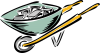 +wheelbarrow+yard+full+ clipart