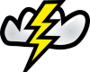 +cloud+lightening+bolt+ clipart