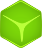 +green+cube+ clipart