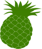 +green+pineapple+fruit+ clipart