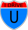 +i+drive+u+shield+street+sign+ clipart