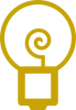 +lightbulb+gold+wireframe+ clipart