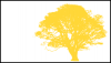 +tree+yellow+silhouette+white+background+ clipart