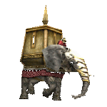 +animal+elephant+with+mahout++ clipart