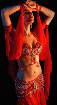 +belly+dancing+belly+dancer+in+red++ clipart