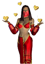 +belly+dancing+red+dancer+with+hearts++ clipart