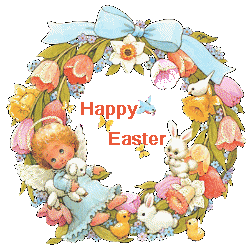 +holiday+Happy+Easter+wreath+amimation+ clipart