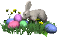 +holiday+rabbit+with+eggs+amimation+ clipart