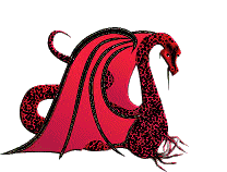 +monster+beautiful+red+dragon++ clipart