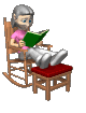 +people+elderly+lady+in+a+chair+reading++ clipart