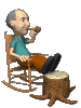 +people+old+man+in+a+rocking+chair++ clipart