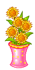 +flower+blossom+vase+of+sunflowers++ clipart