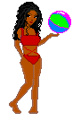 +people+person+woman+lady+doll+bikini+girl+with+ball++ clipart
