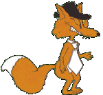 +animal+fox+in+a+hat++ clipart