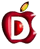 +food+apple+letter+d+ clipart